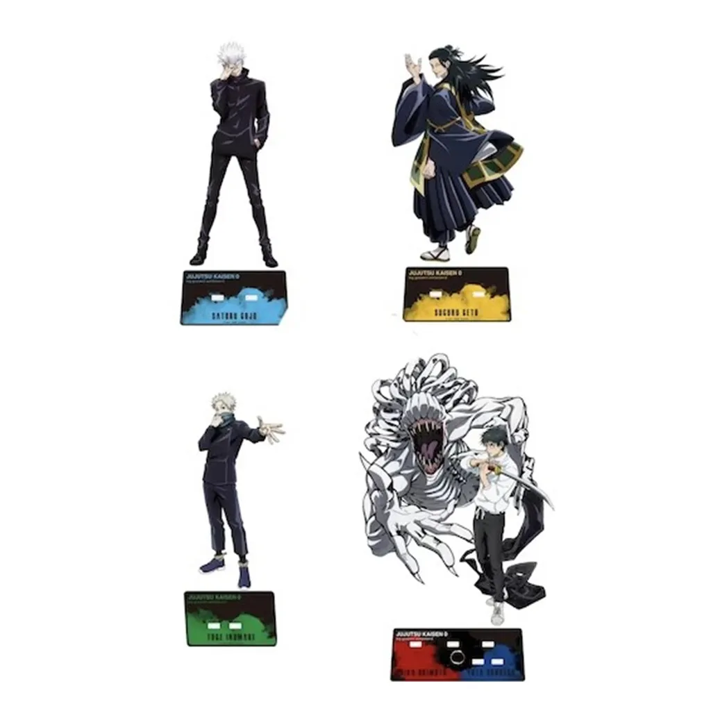 Juego 2 muñeco con soporte acrílico Anime Okkotsu Yuta Suguru Geto Satoru Gojo figura grande modelo placa Cosplay juguete para regalo