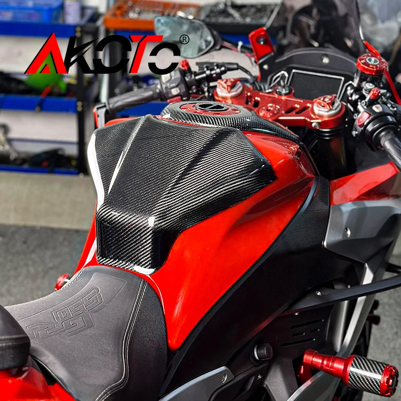 FOR QJMOTOR SRK550S SRK 550S 550 SRK550 S Modified Raise Carbon Fiber Fuel Tank Protective Cover Protector Guard Accessories