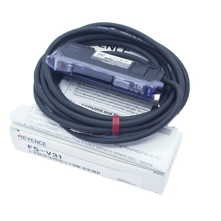 

Keyence FS-V31 digital fiber optic sensor light intensity detection mode FS-V31 NPN output Original FS-V31P PNP Keyence sensor