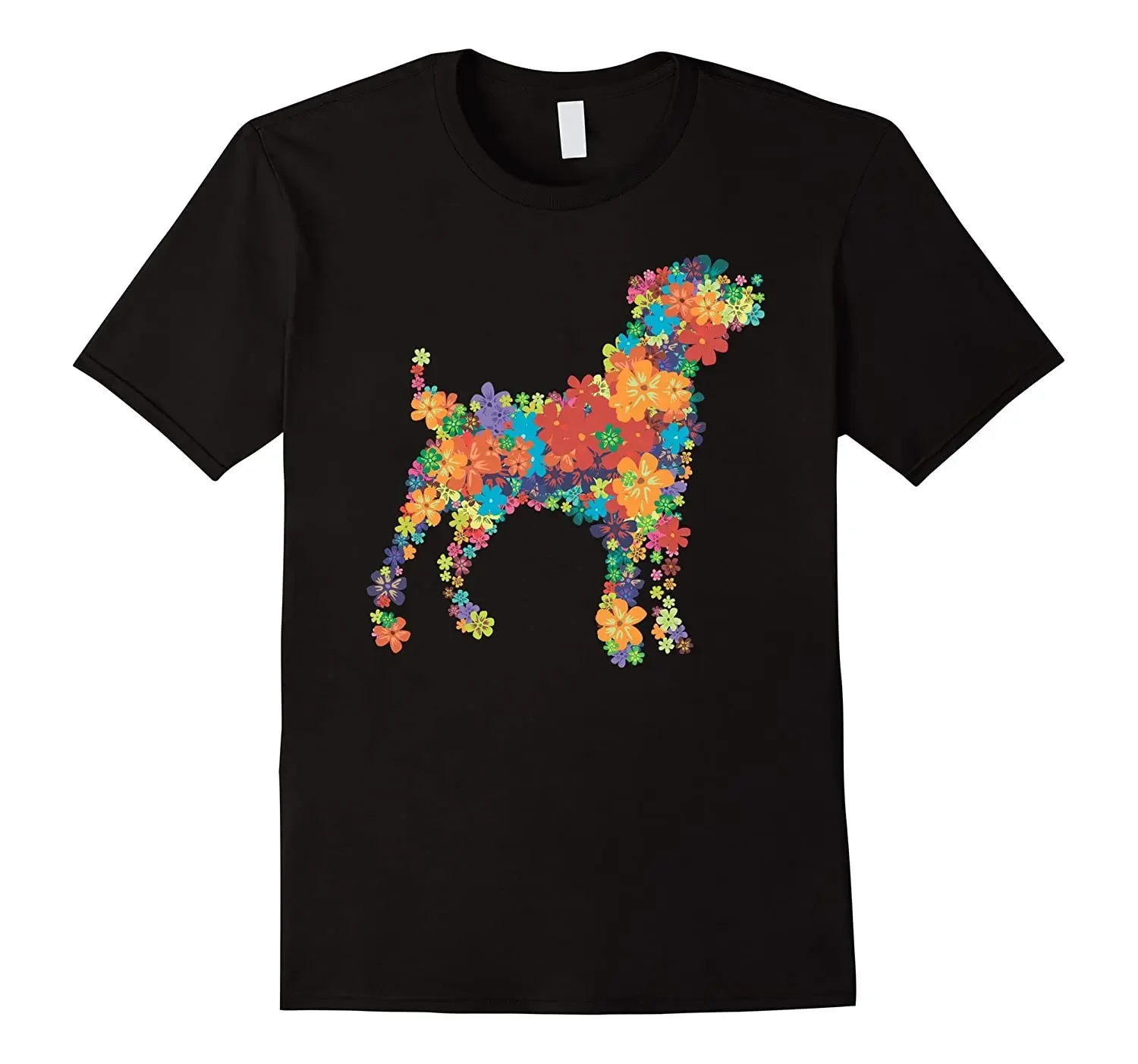 

I Love Jack Russell with Flowers. Unique Dog Lovers Gift T-Shirt. Summer Cotton O-Neck Short Sleeve Mens T Shirt New S-3XL