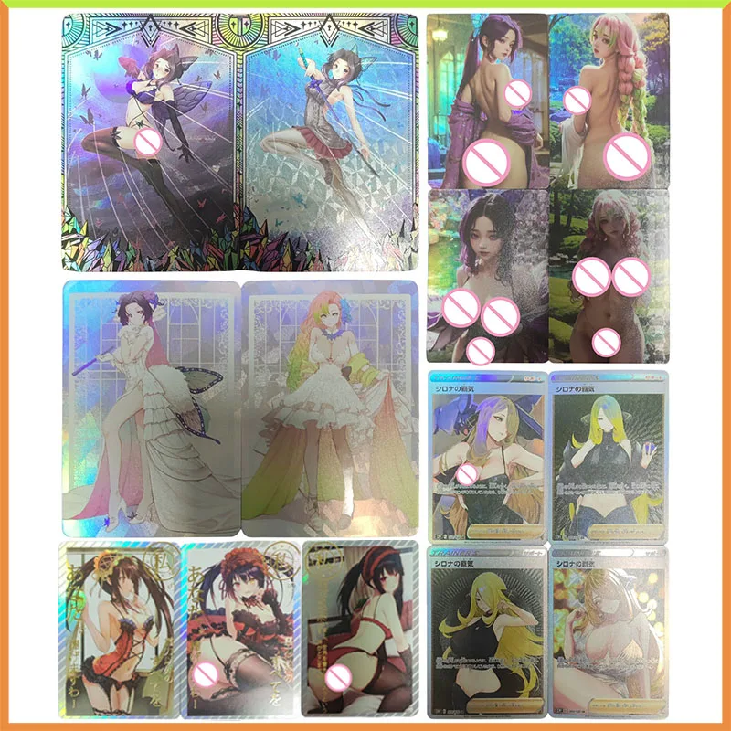 

Anime Goddess Story DIY ACG Collectible Cards Cynthia Kochou Shinobu Mitsuri Kochou Kanae Nightmare Toys for boys Birthday Gift