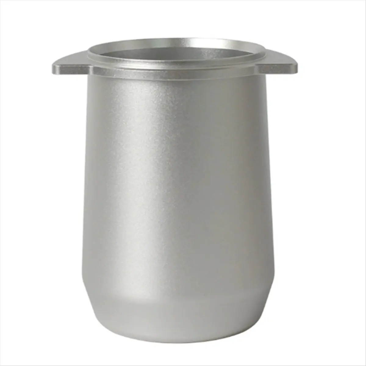 Supernew ABDD 54mm Coffee Dosing Cup Aluminum Alloy Anti Flying Easy Cleaning Coffee Powder Feeder Cup for 8 Silver