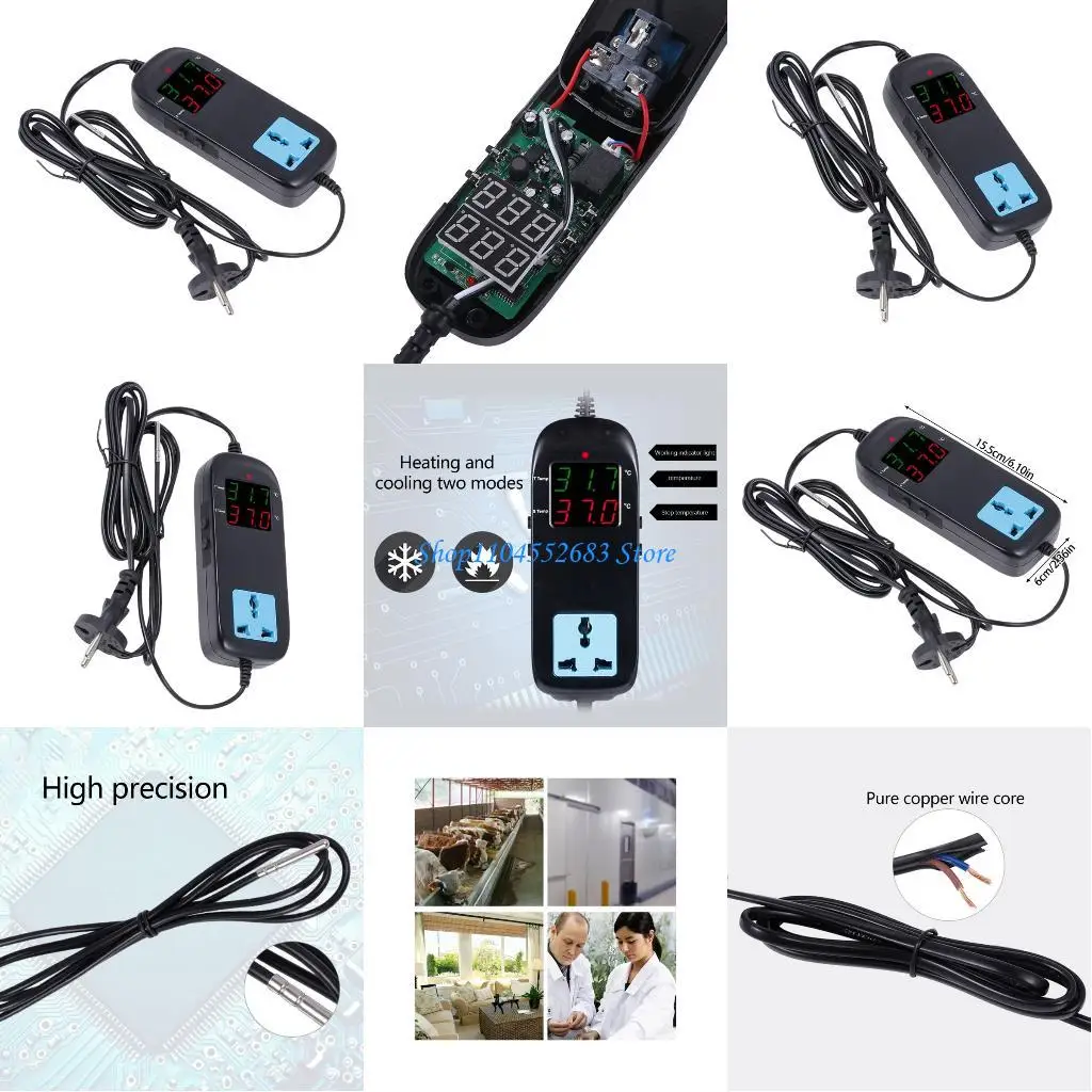 

Y6GD Programmable Double Display Thermostat For Precise Temperature Regulation -40℃ To 120℃ Temperature Control Device