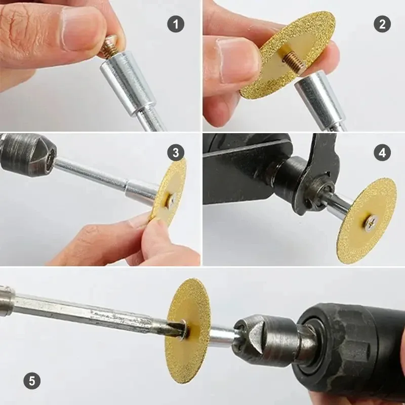 5PCS 40mm Dremel Tool Mini Cutting Disc for Rotory Accessories Diamond Grinding Wheel Rotary Circular Saw Blade Abrasive Discs view 5