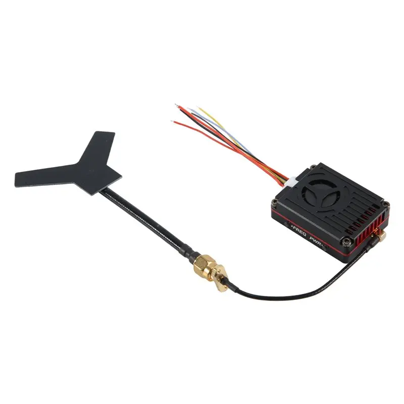 ABUM-3.3Ghz 4W High-Power VTX FPV Transmitter, 16 Channels, Audio/Video, For RC Drones, Supports PAL/NTSC, DC7V-36V Input