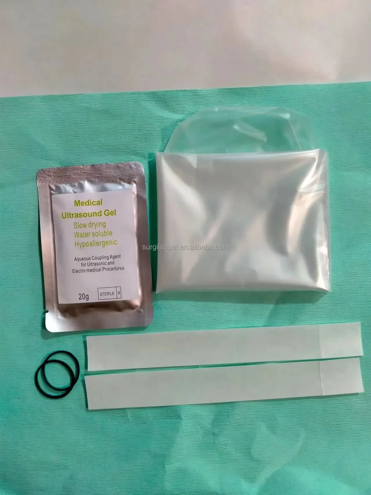 Wholesale price Disposable Medical Ultrasound Probe Cover with Gel Transducer cover with gel keyboard cover