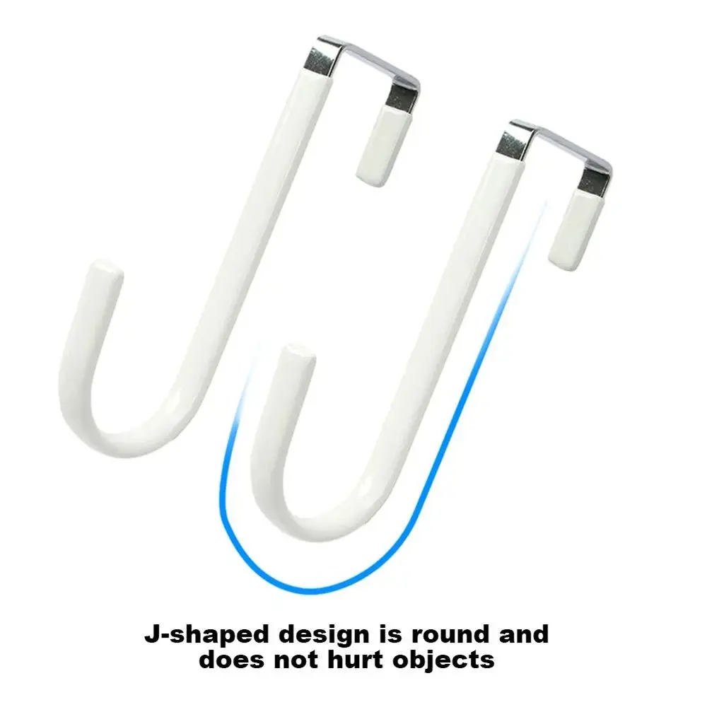 1Pcs Hanging Organizer Over The Door Hooks Rubber Prevent Scratches Bathroom Bedroom Kitchen Towel Coats Hangers