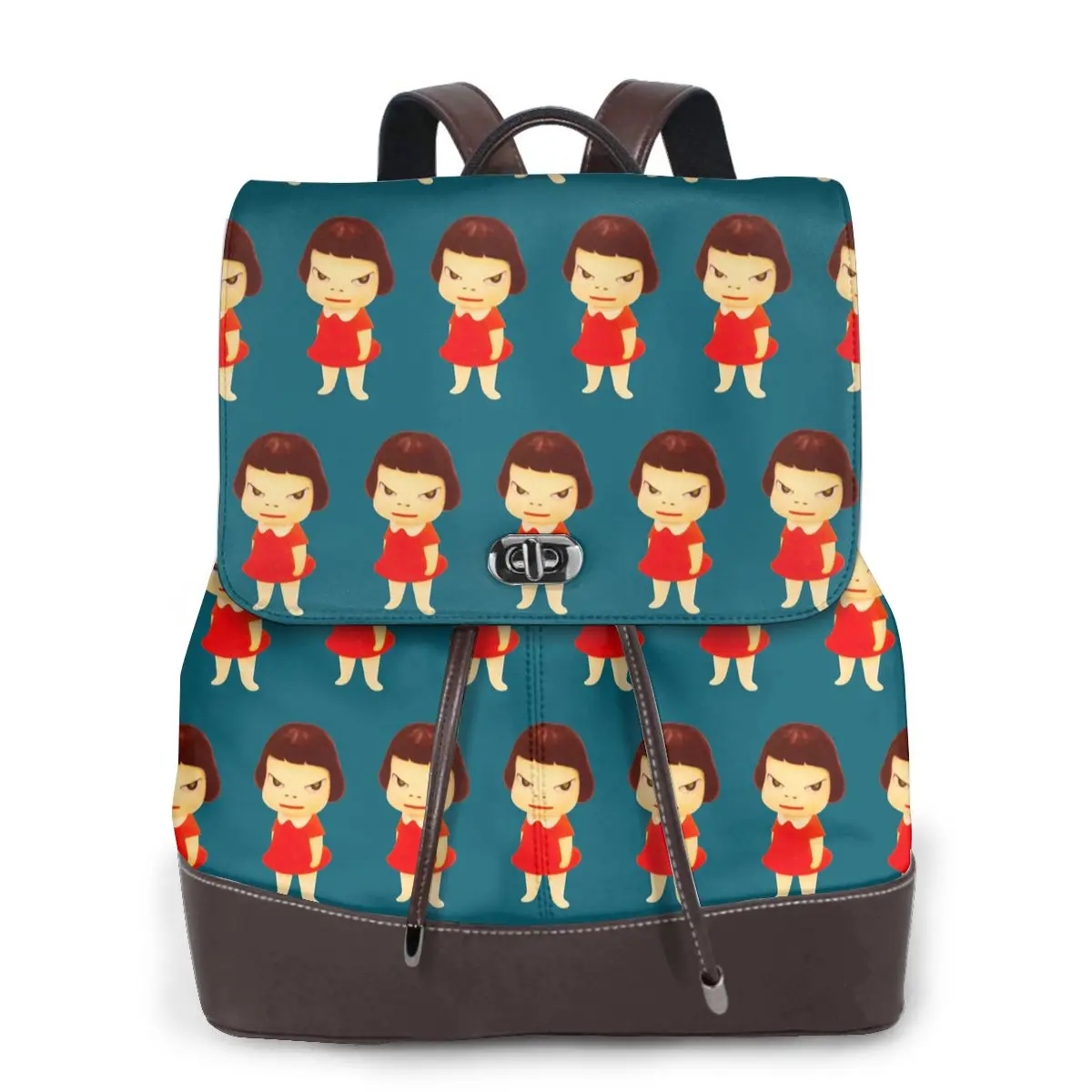 Yoshitomo Nara Bookbag School Student Bags Hiking Travel Daypack for Women Fashion Derma Backpack