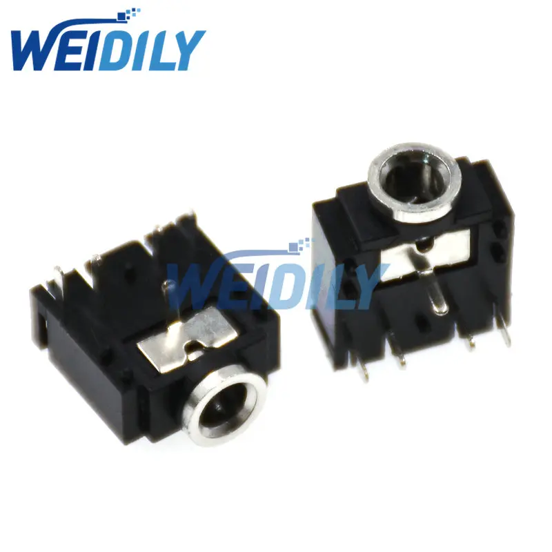 10PCS 3.5mm Stereo Jack Socket Audio Jack Connector PCB 5Pin 3F07