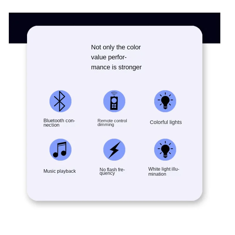 220v 24W Bluetooth Magic Ball Music Lamp E27 Universal Light Head Home Wireless Bluetooth Colorful Mini Four-Leaf Light