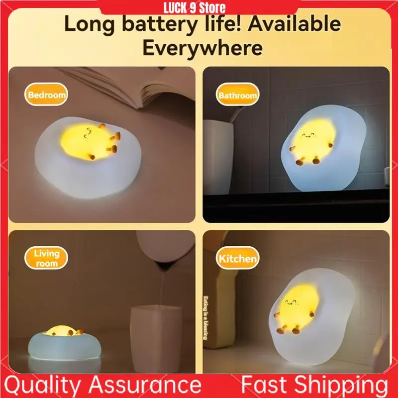 

Силиконовая лампа с яйцом и курицей, USB-ночник, светильник для кормления, мультяшное яйцо, детская светодиодная настольная лампа, украшение для дома-AB52