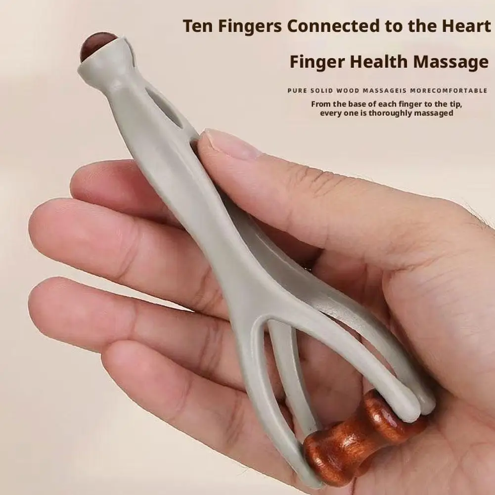 1/2/3/5 Stück Massageroller aus Massivholz für die Finger, mit 360°-Funktion ° Roller-Clip-on-Design zur Linderung von Handmeridianbeschwerden – Detail 9