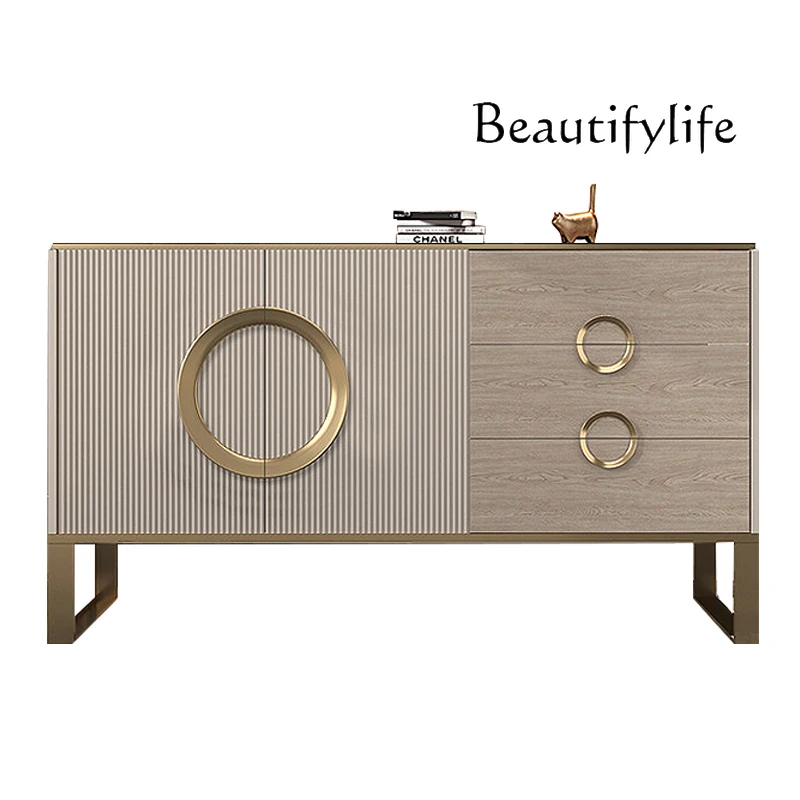 

Modern simple light luxury door cabinet Minimalist Italian storage storage cabinet Storage side cabinet