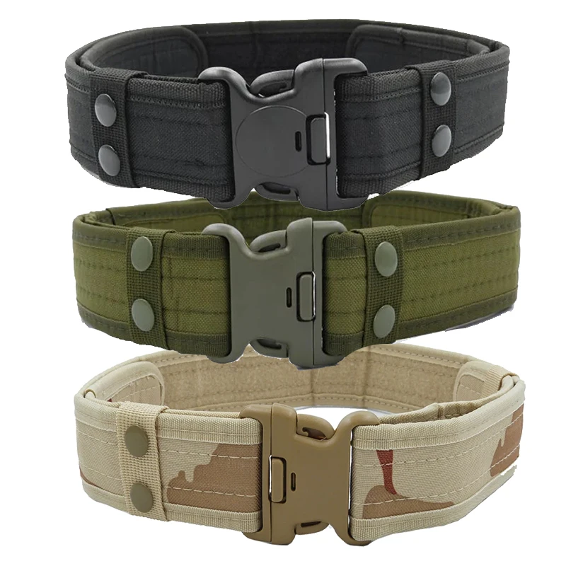 

Army Style Combat Belts Quick Release Tactical Belt Fashion Men Military Canvas Waistband Outdoor Hunting Hiking Tools