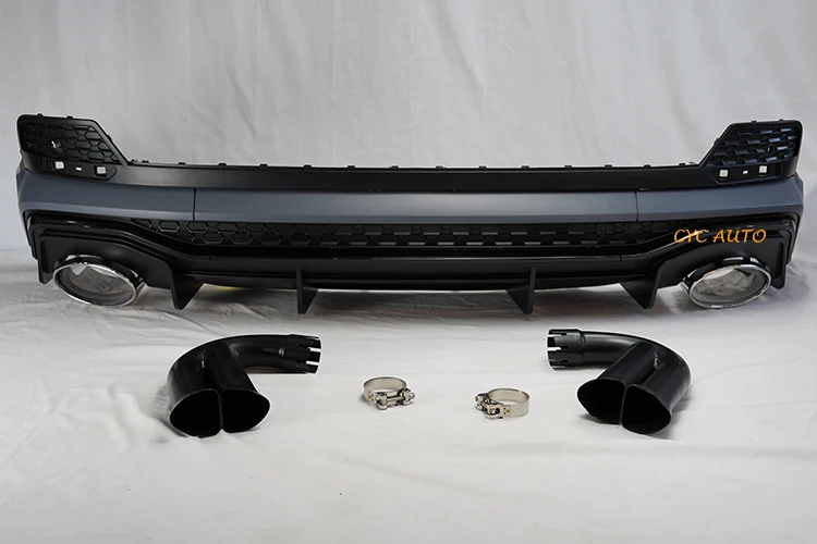 Car parts Q3 to RSQ3 rear bumper diffuser assembly with tail pipes for AUDI sportback 2021