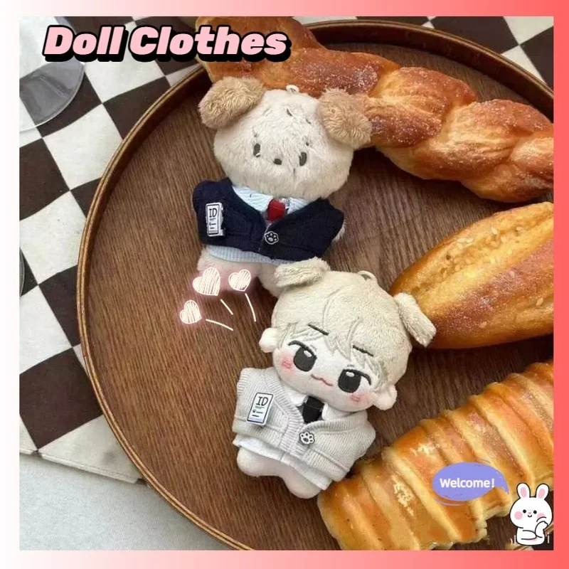 

Новая хлопковая кукольная одежда 10 см, хлопковая кукла, школьная форма «сделай сам», костюм, сменная кукольная одежда без атрибута, каваи, сменная для