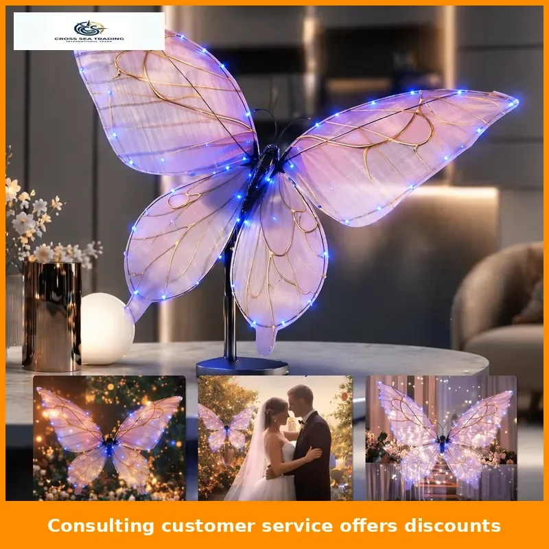 

Flapping Butterfly Stage Prop Bionic Flying Insect Model for Performance & Education RC Light-Up