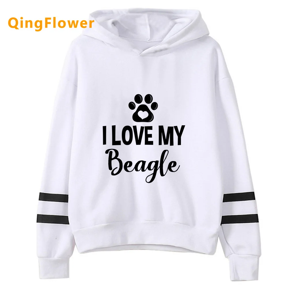 Beagle hoodies women anime aesthetic long sleeve top anime pulls female harajuku Hooded Shirt