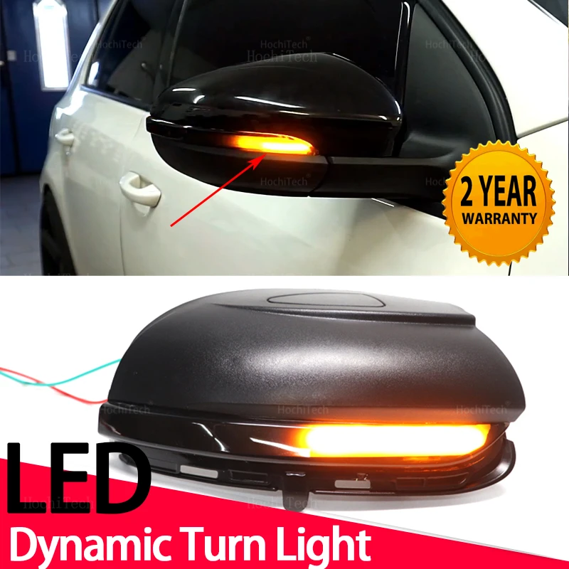

LED Dynamic Turn Signal Light Side Mirror Sequential Indicator Blinker Lamp For VW GOLF 6 MK6 GTI R32 2008-2014