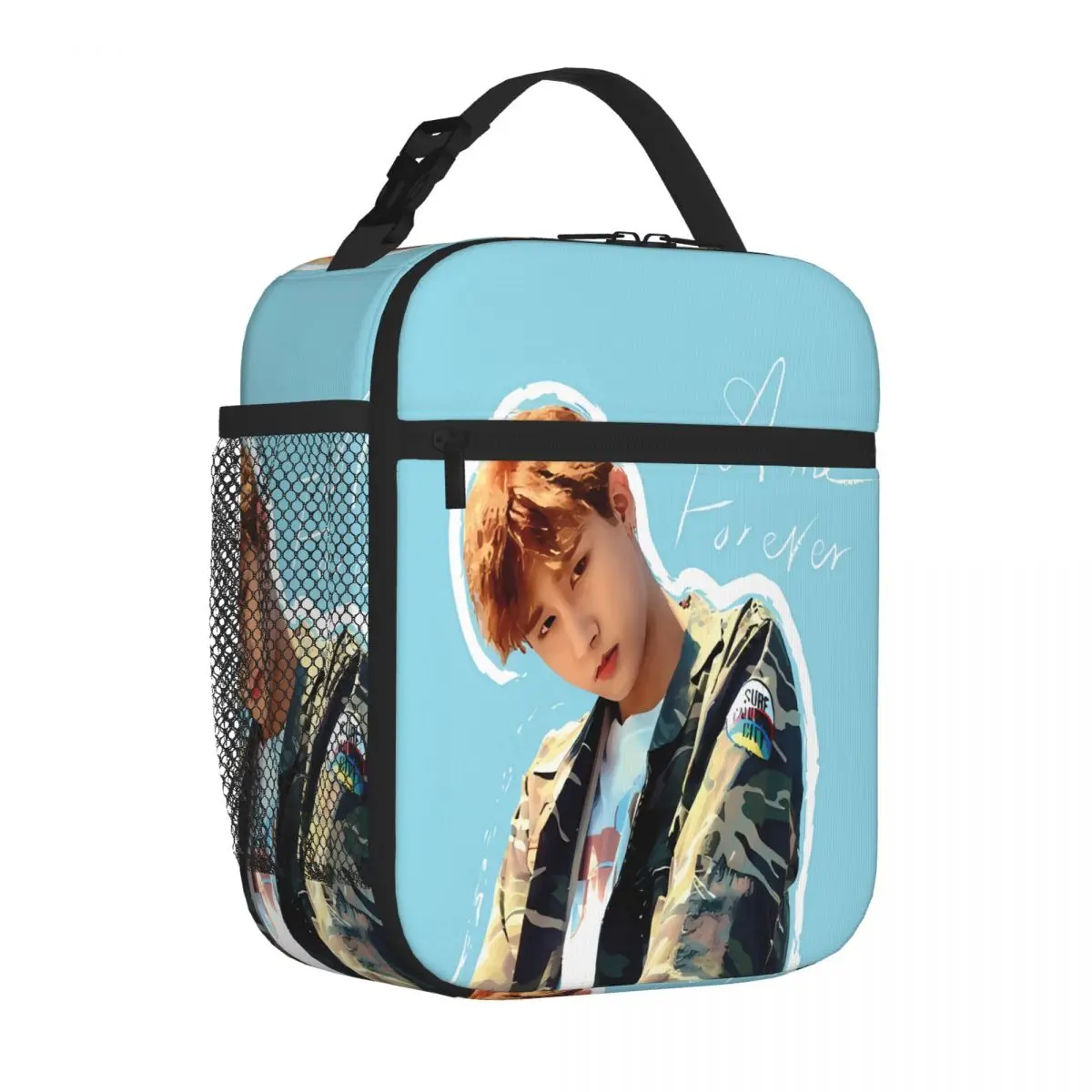 Bestselling IM Changkyun Monsta X - Shine Forever Tropical Lightweight Lunch Bag Workday Snack Large Lunch Bag