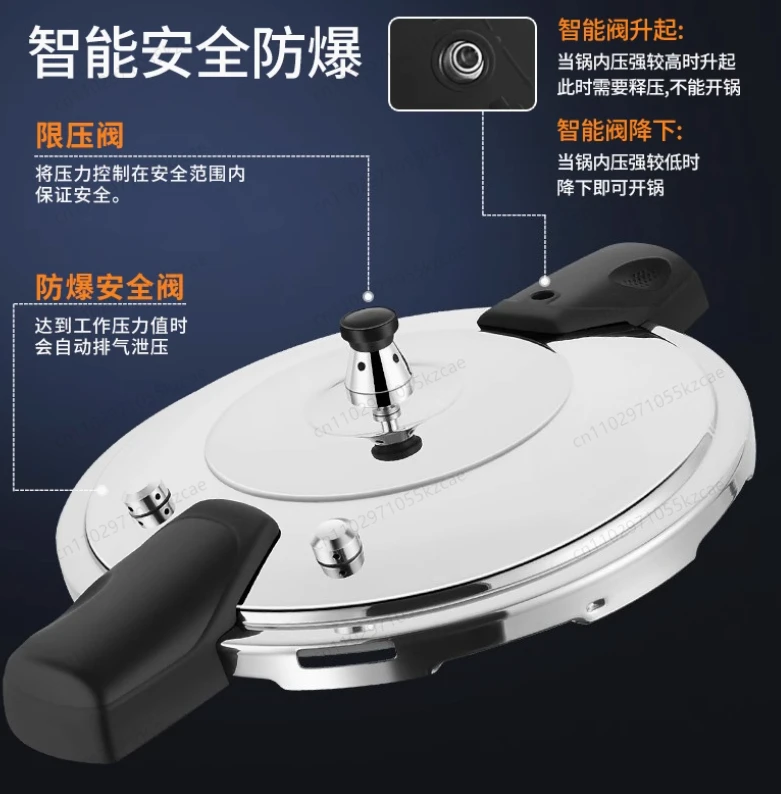 

1.8L Mini Pressure Cooker, Scratch Resistant Stainless Steel for Gas Stove, Durable & Safe