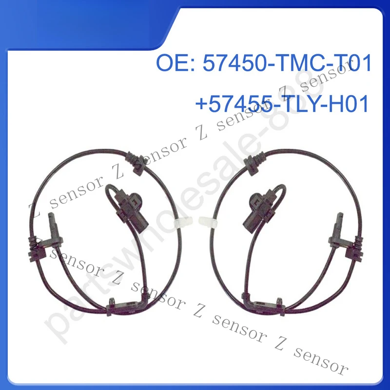 Z+ 1 Set For 2018-2021 CRV ABS Wheel Speed Sensor RW1 RW2 57455-TLY 57450-TMC