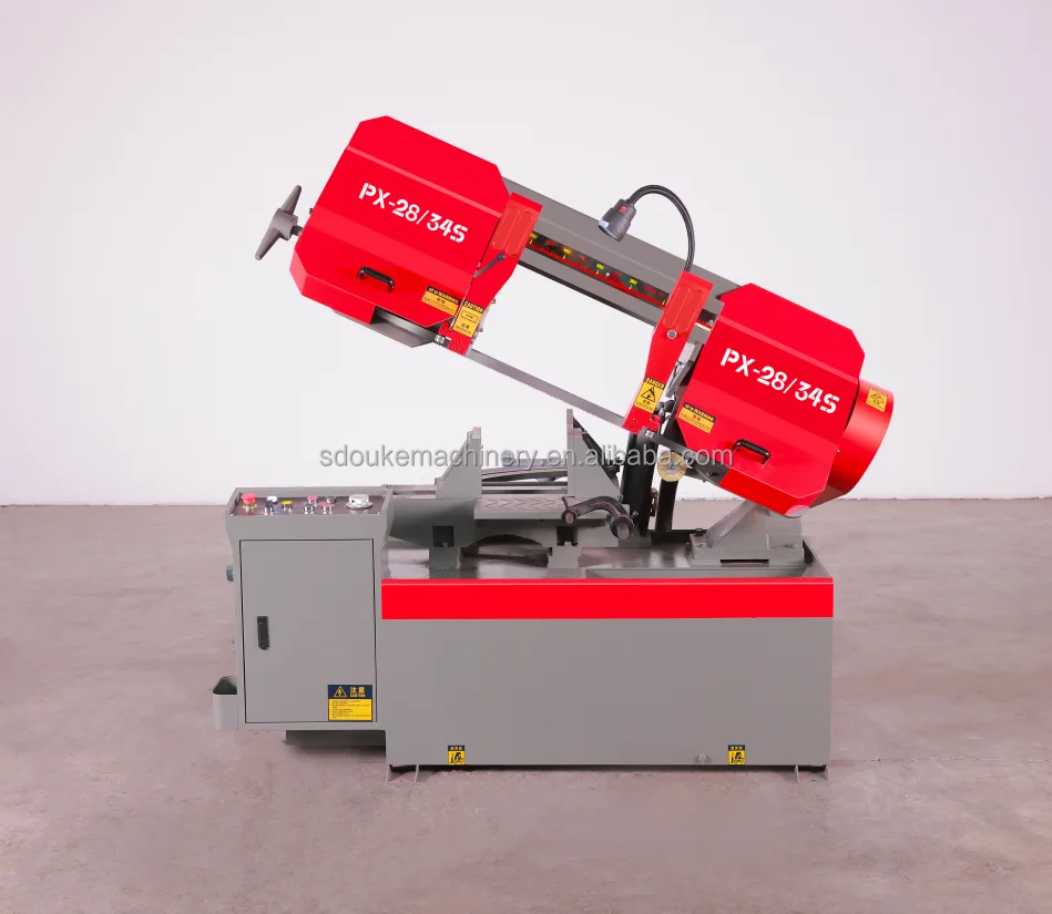 منشار قطع شريطي 45 درجة منشار شريطي معدني شبه أوتوماتيكي #4