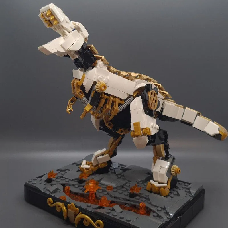 770pcs MOC Tyrannosaurus Machina Blocos de construção Presente de Natal inspiram criatividade ilimitada conjunto de construção