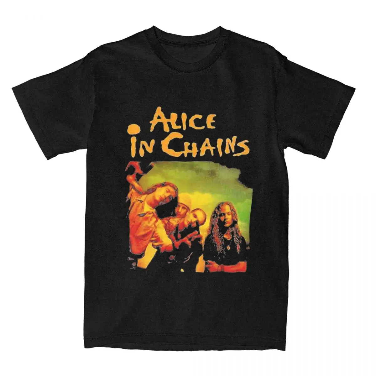 Joben Alice In Chains Band for Men Women T Shirts Stuff Casual Tees T-Shirts 100% Cotton Printed Tops