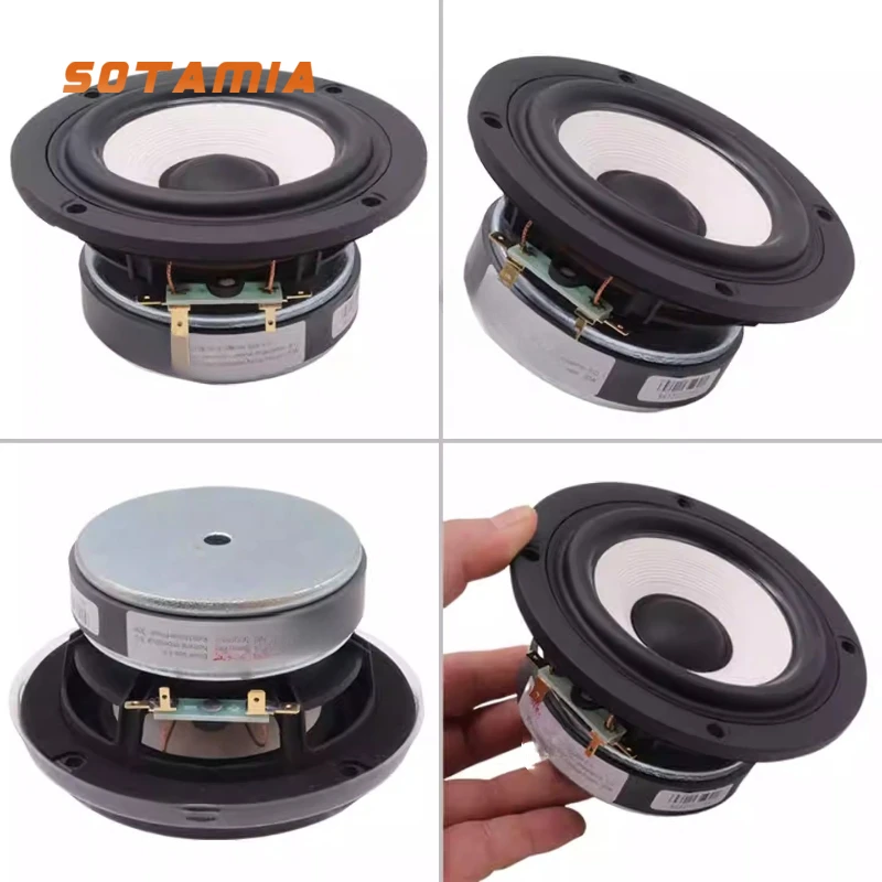 

SOTAMIA 1pcs 4 Inch Subwoofer Power Speaker 8 Ohm 30W Paper Diaphragm Hifi Music Home Theater Sound System Bluetooth Speaker