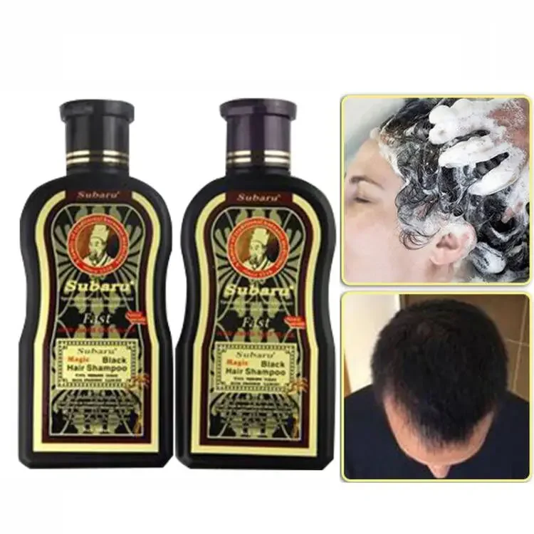 

1 box Black Shampoo 10 Mins Dye Hair Into Black Herb Natural Faster Black Hair Restore Colorant Shampoo and Treatment