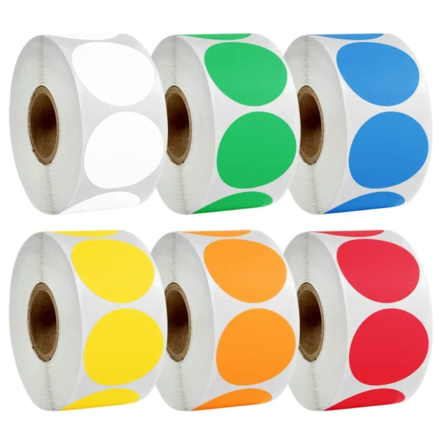 Okrągłe serce Pusta ręcznie robiona naklejka 1 cal Czarny Biały Różowy Papierowe naklejki Naklejki do scrapbookingu Dekoracje na prezenty Etykiety
