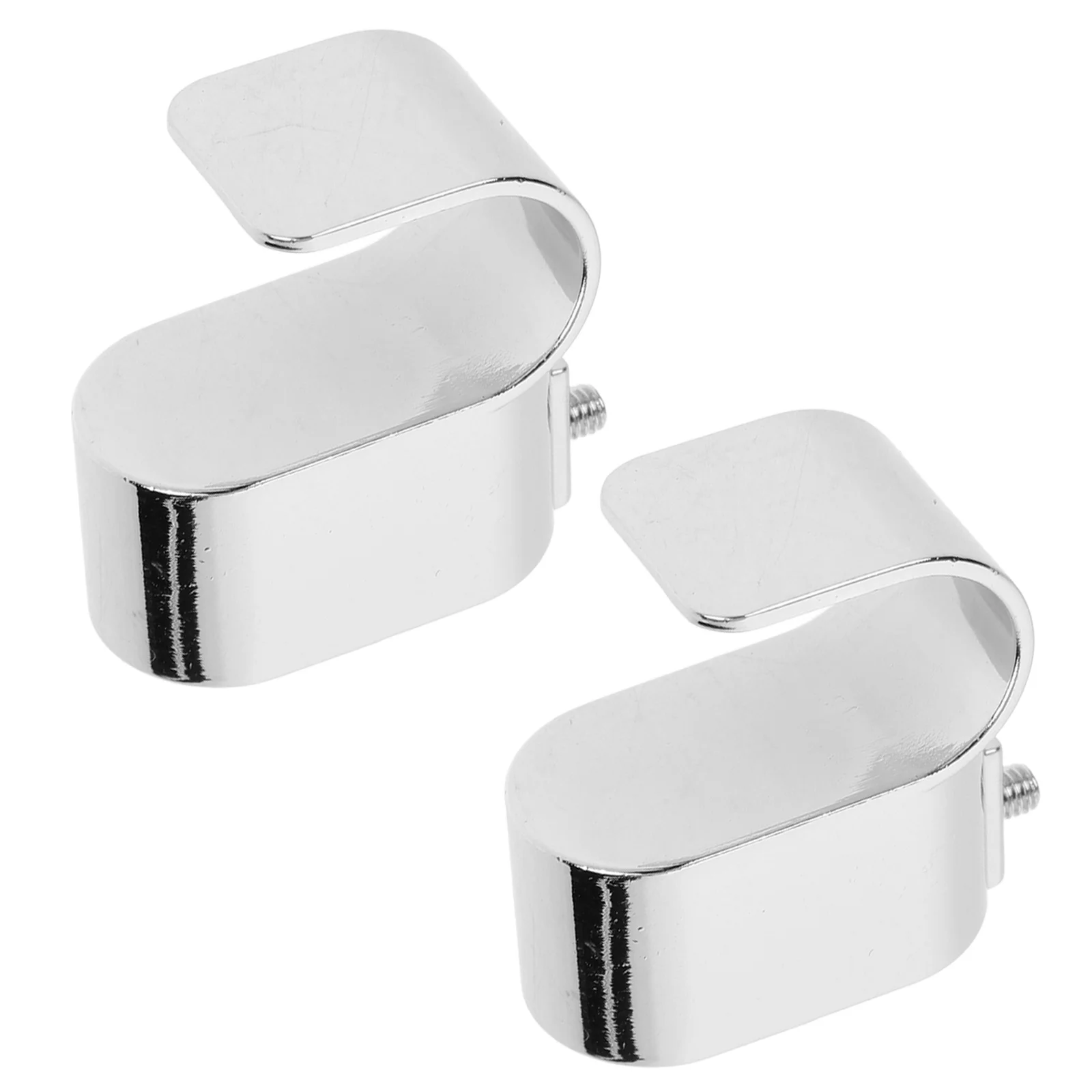 

2Pcs Closet Rod Brackets Zinc Alloy Support Wardrobe Clothes Rail Holder Shower Curtain Pole Socket Flange Rod Holder