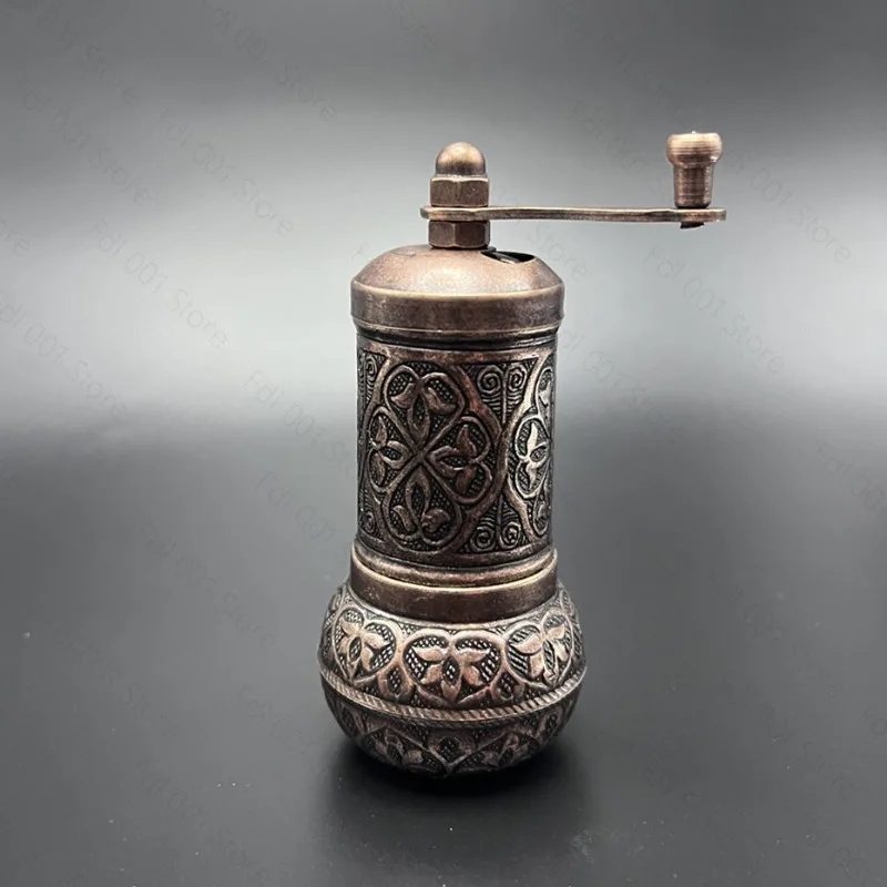 Retro Coffee Grinder, Spice Grinder, Copper Alloy Manual Bean Grinder, Portable Hand Grinder