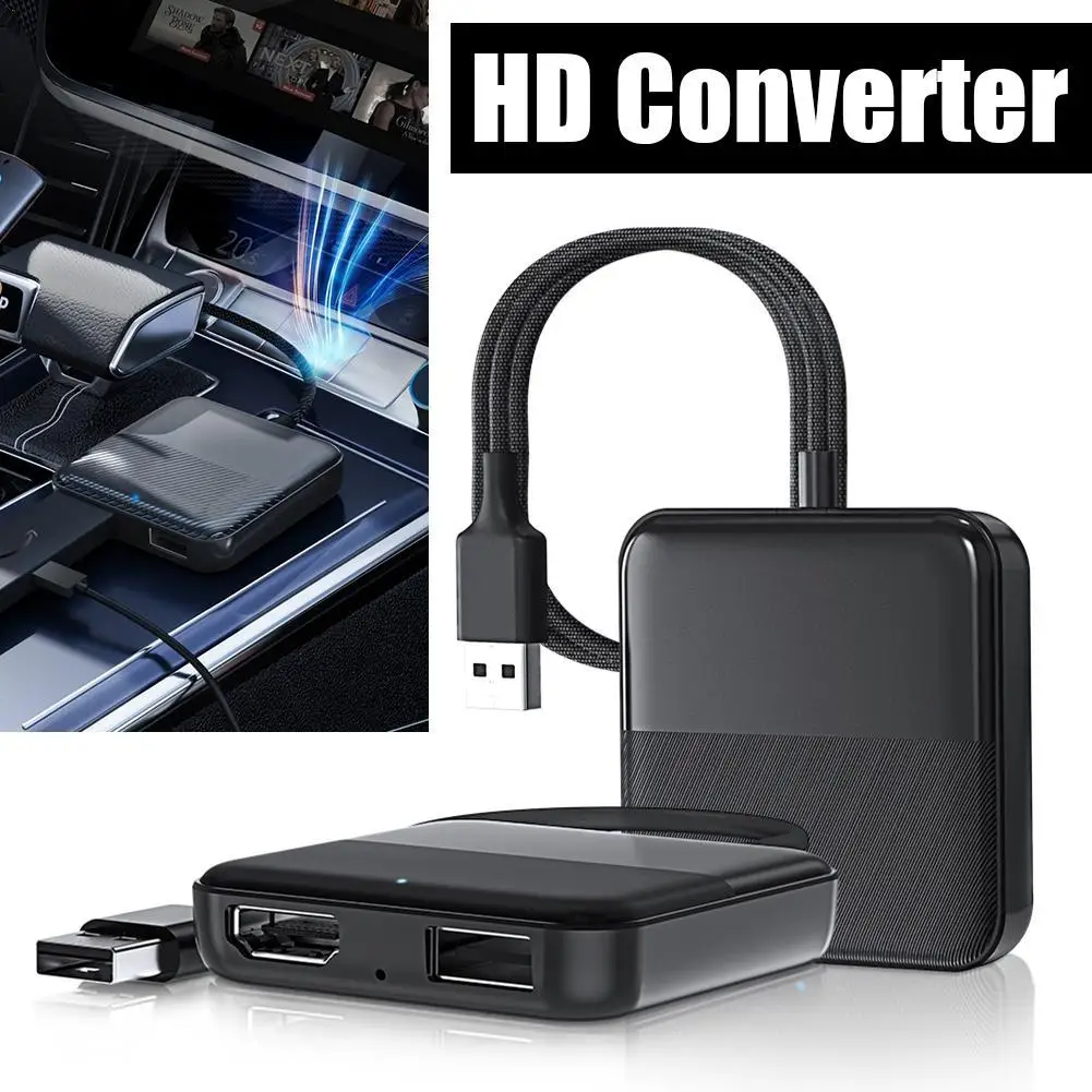 HDMI-Compatible Multimedia Adapter For Fire TV Stick DVD Converter Car TV Mate Car TV Converter For Wired Car Converter