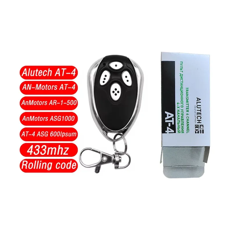 Alutech AT-4 AR-1-500 asg600 an-433MHz Motor AT-4 ASG1000 Remote control scroll code Garage door opener