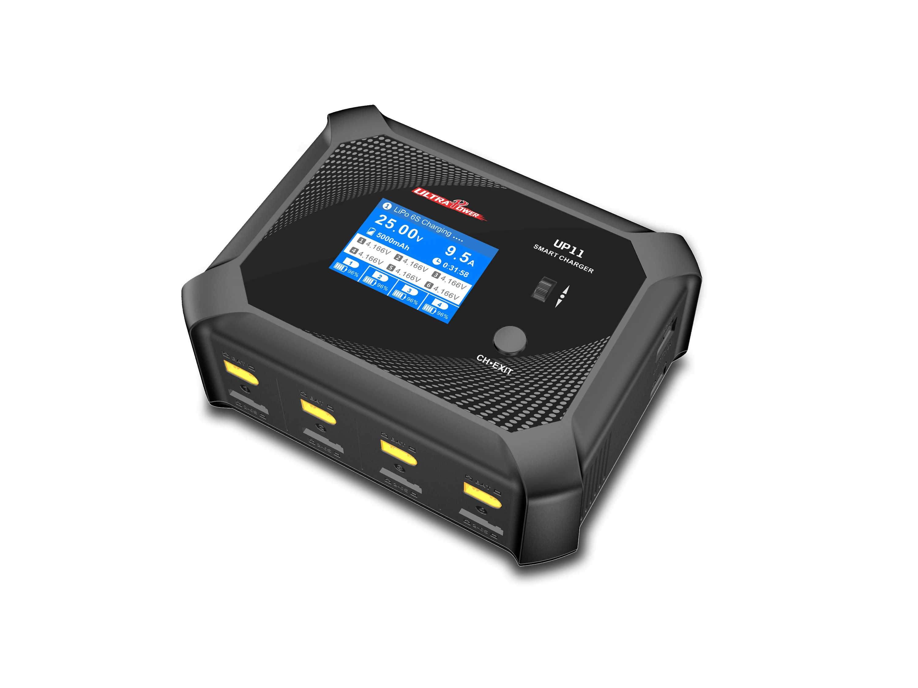 UltraPower UP11 Model Aircraft Nickel-Hydrogen Nickel-Chromium Lead-Acid Lithium Battery Four-Channel IPS Color Display Charger