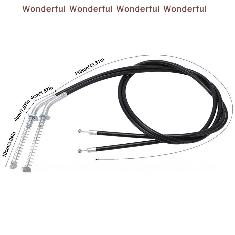Heavy Duty ATV Rear Brake Cable Stable Durable Replacement Accessory for Off Road Riding Repair Maintenance