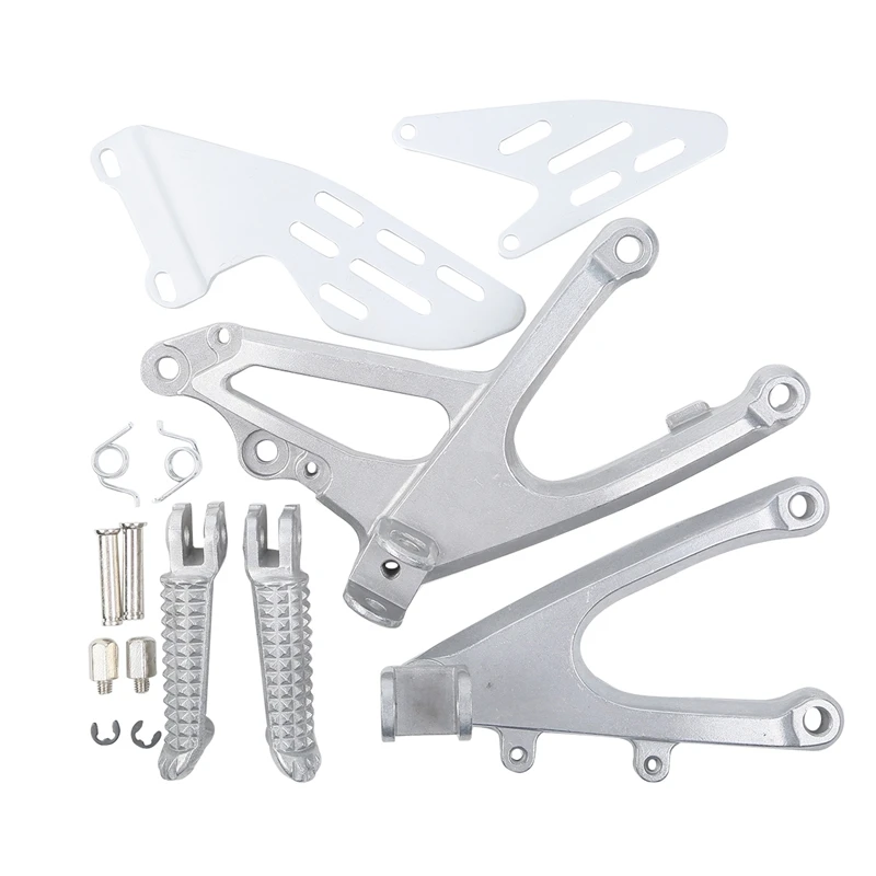 Motorcycle Front Rider Footrests Foot Pegs Bracket For YAMAHA YZF R1 YZF-R1 YZFR1 2007-2008