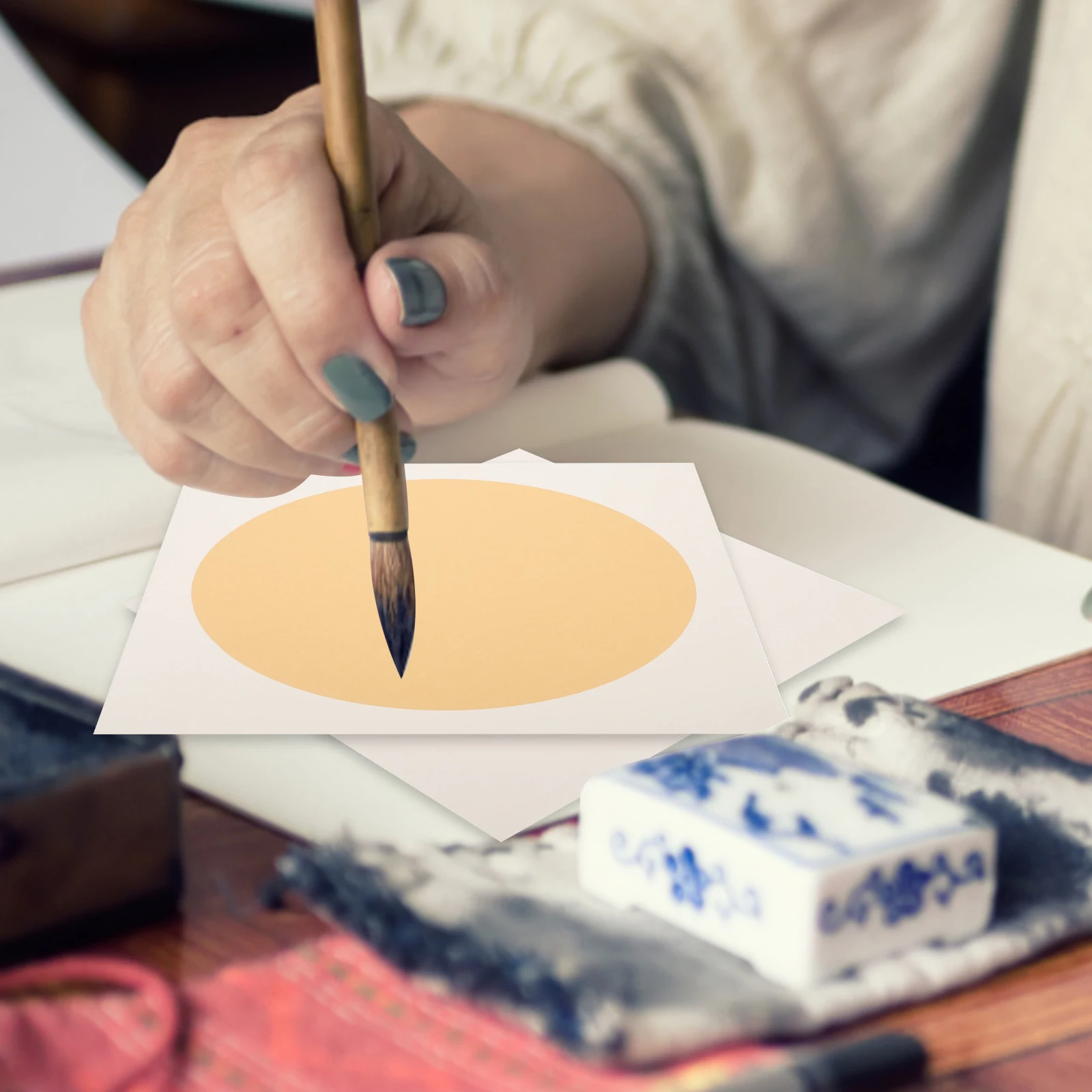 

Xuan 30X40Cm Smooth Traditional Drawing Paper For Calligraphy Painting Writing Sumi Ink Practice Blank Rice Paper Art