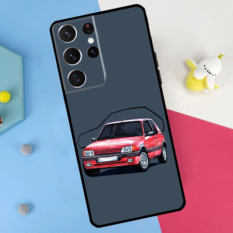 رالي سيارة التوضيح مرة أخرى لسامسونج غالاكسي S25 S24 S22 S23 الترا زائد S20 S21 FE S9 S10 S25 FE غطاء ناعم