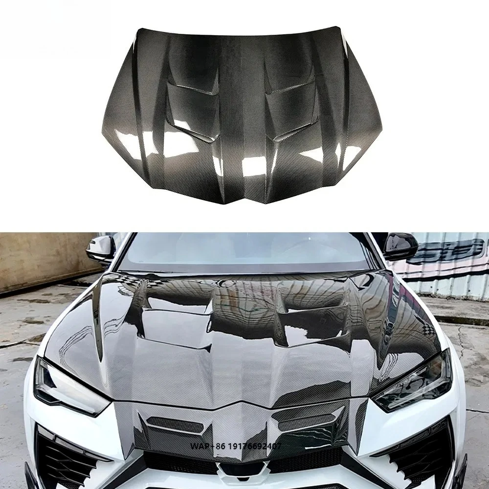 High Level Material M Style Carbon Fiber Car Front Engine Hood Bonnet ForLamborghini Urus