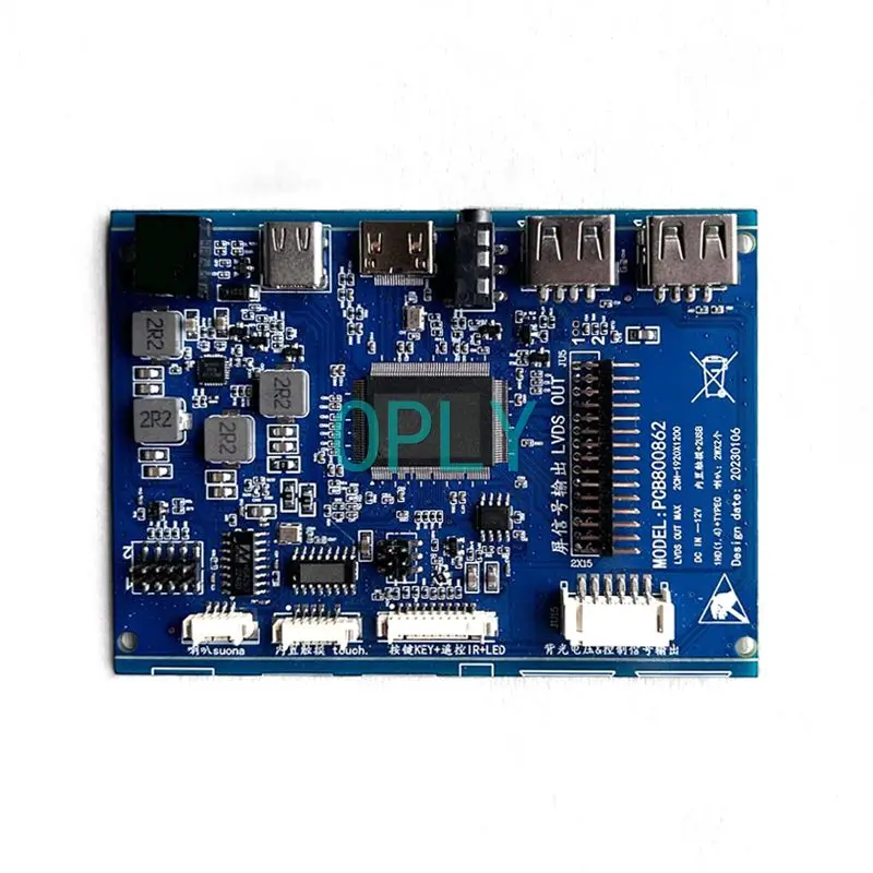 Imagem -04 - para Lp140wh4 Monitor Portátil Lvds de 40 Pinos Tipo-c 2-usb 14 Kit Faça Você Mesmo 1366*768 Pcb 862 Driver Controller Board Mini Compatível com Hdmi