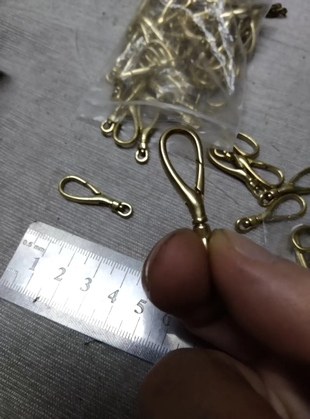 custom order  for 10 packs 0f 10 31mm Brass unplatedbuddha necklace Swivel Clip Chain spring Snap Hook  Buckle Leathercraft