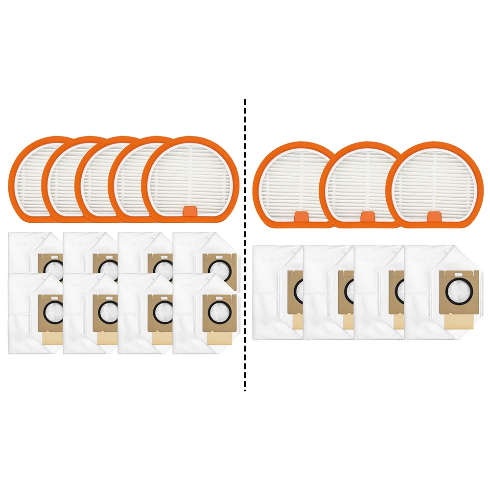 Replacement Filter And Dust Bag Kit For UWANT Cordless Vacuum Cleaner V500 – HEPA Filter Robot Cleaner Sweeper Accessories