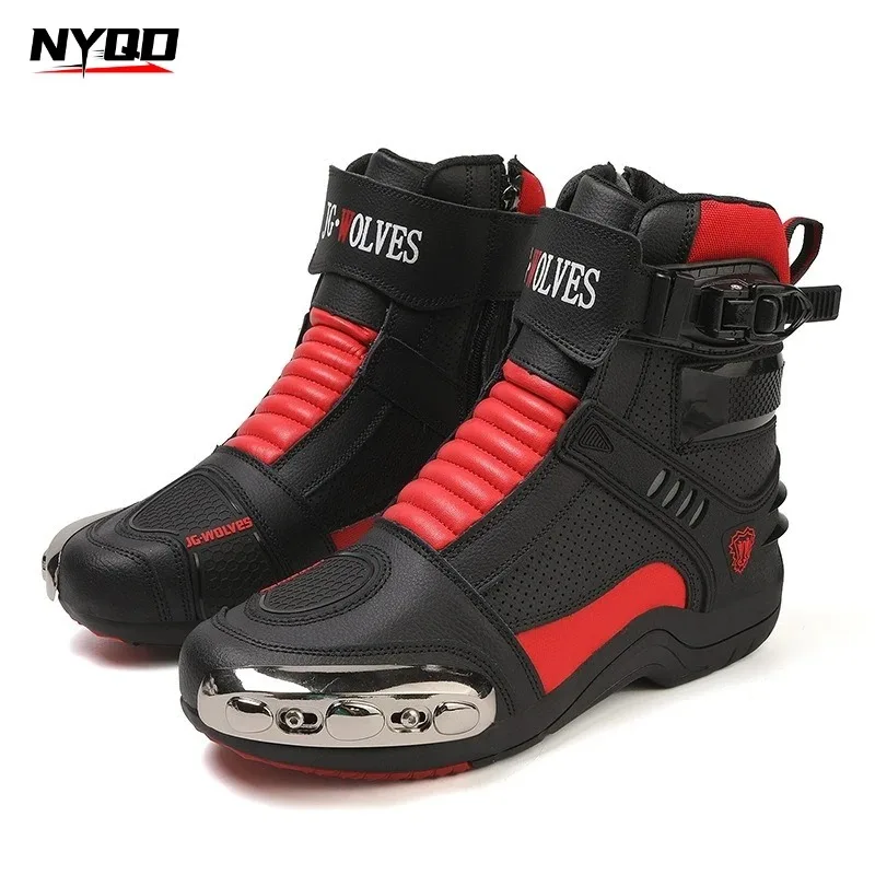 

Motorcycle shoes racing riding boots competition knight off-road boots locomotive men and women anti-drop and anti-skid