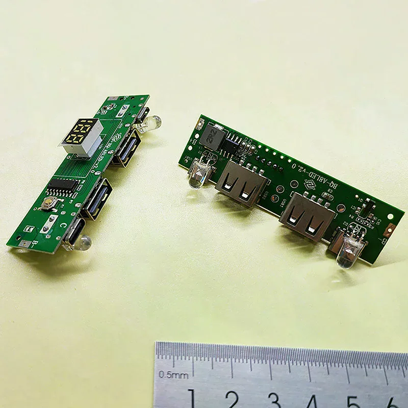 

5V 2A Digital Display Power Bank Circuit Strip Module TYPE-C Micro USB A8188Mobile Power Motherboard