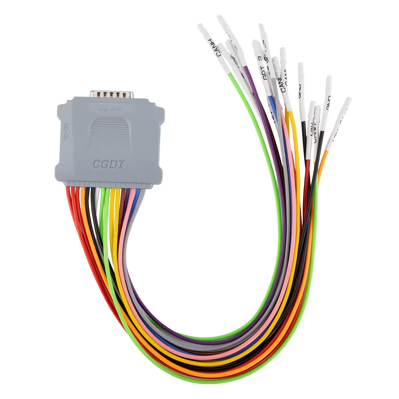 2026 New CGDI CG Super DB15 Harness Adapter 16 PIN Jumper Cable for FC200 with New 12V Control and GPT-4 For ECU Reading Writing