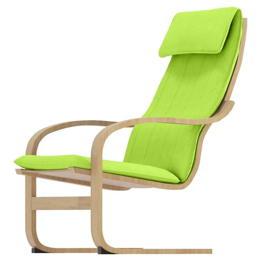 

Чехол для кресла Poang из хлопка, изготовленный на заказ, только для кресла Poang от IKEA. Зелёный