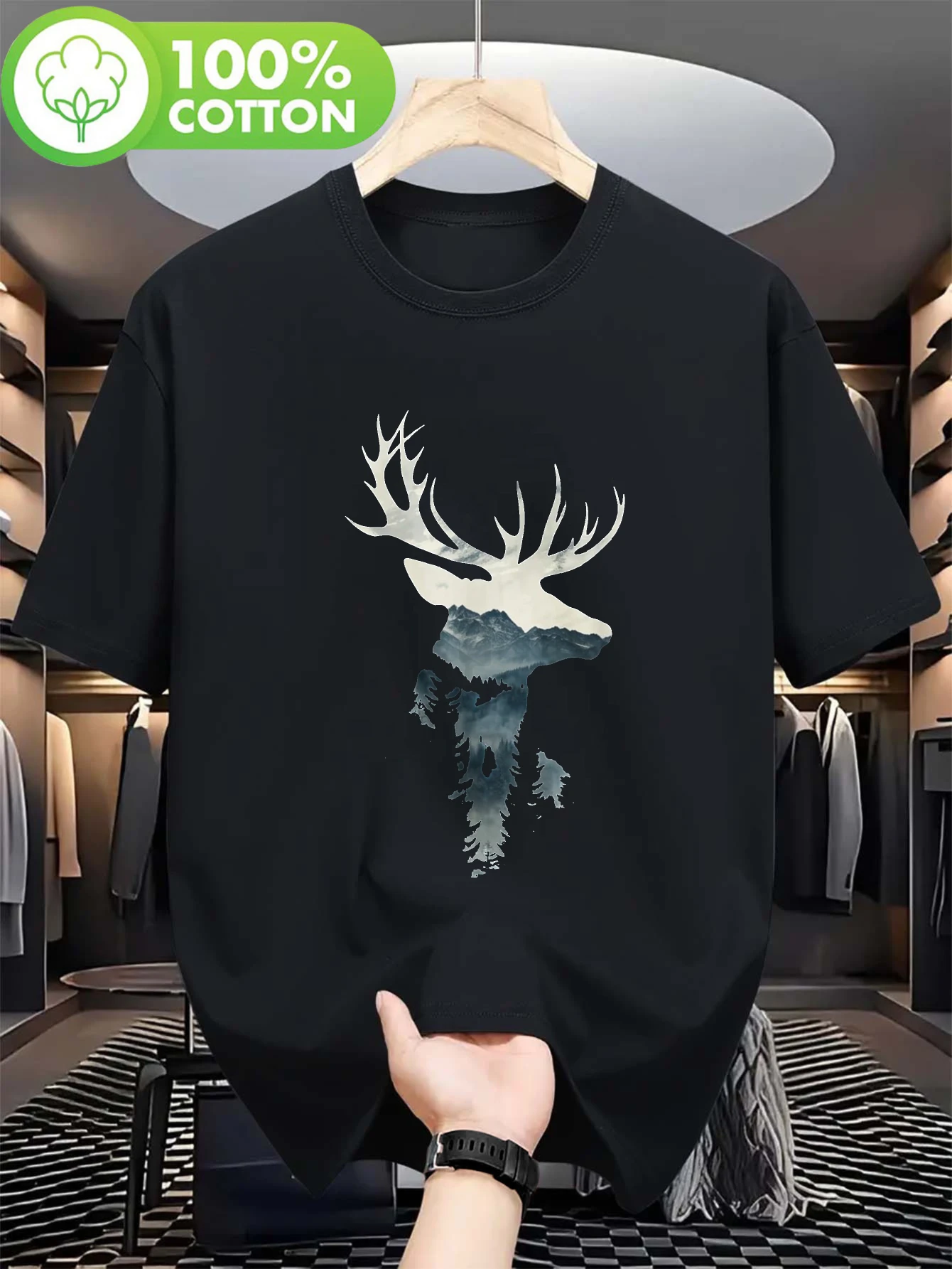 High Quality Heavyweight Cotton Hunting T-Shirt